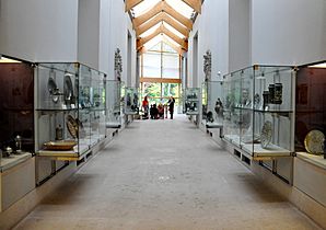 One of the halls of the Burrell Collection, Glasgow, Scotland, UK