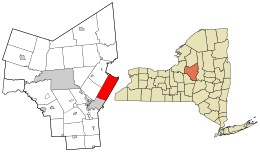 Location in Oneida County and the state of New York.