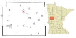 Location of Dent, Minnesota