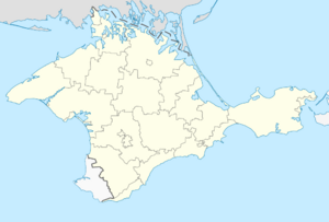 Location of the  Republic of Crimea (Russia)  (light yellow)in the Crimean Peninsula