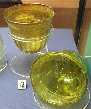 Pair of palm cups, World Museum Liverpool (cropped)