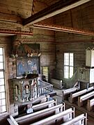 Petäjävesi Old Church interior pulpit choir