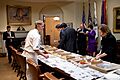Pizza tasting in the Roosevelt Room