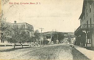 PostcardLivingstonManorNYMainStreet1909