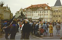 Prague November 1989 - Old Town Square