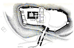 Prudhoe Castle plan