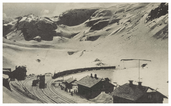 Railway betweeen Christiania and Bergen - 1916