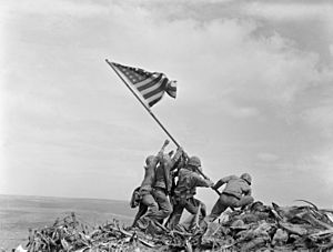 Raising the Flag on Iwo Jima, larger - edit1