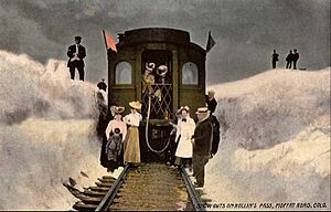 Rollins Pass Snow Cuts Moffat Road circa 1910s