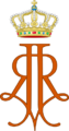 Royal Monogram of Queen Juliana of the Netherlands, Variant