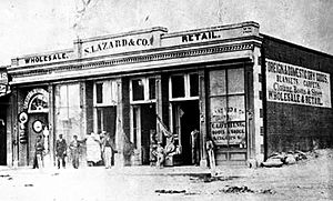 S. Lazard &Co. Store on Main St. Sometime between 1866-1872
