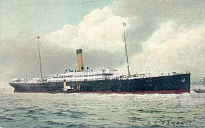 SS Romanic old postcard