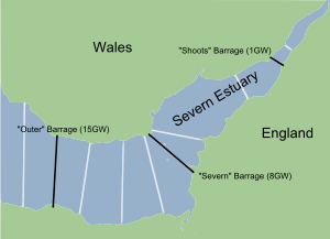 Severn Barrages map