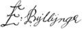 Signature of Edward Byllynge (fl. 1674–1687)