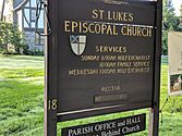 St. Lukes Church Episcopalian services board 20180916