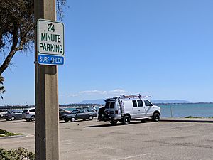 Surf Check parking sign