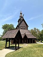 The Hopperstad Stave Church Replica is a replica of a Norwegian stave church