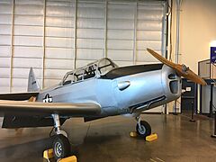 The PT-19 on display at the Aerospace Museum of California