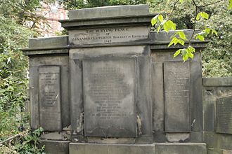 The grave of Jane Hume Clapperton, St Cuthbert's Churchyard, Edinburgh