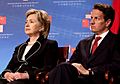 Timothy Geithner with Hillary Rodham Clinton