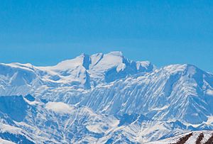View on Annapurna I, sickle centre and Tilicho 