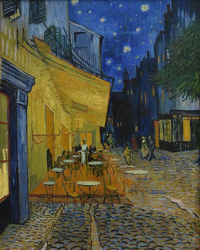 Vincent van Gogh (1853-1890) Caféterras bij nacht (place du Forum) Kröller-Müller Museum Otterlo 23-8-2016 13-35-40.JPG