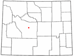 Location of Arapahoe, Wyoming