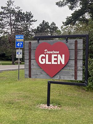 Welcome sign, Glen, Minnesota.jpg