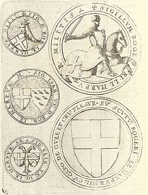 Wenceslas Hollar - Seals of the Le Harpur family
