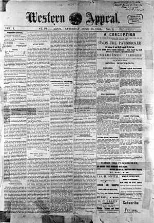 Western Appeal newspaper cover June 13 1885