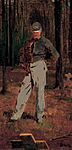 Winslow Homer - Trooper meditating beside a grave (ca.1865)