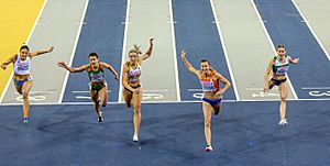 Women's 60m hurdles at Glasgow 2019
