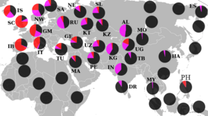 Y-Haplogroup R1 distribution