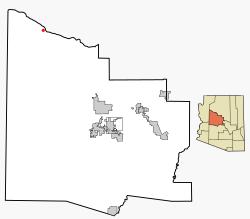 Location in Yavapai County within the state of Arizona