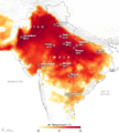 2019 Indo-Pakistan heat wave by NASA Earth Observatory