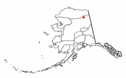 Location of Arctic Village, Alaska
