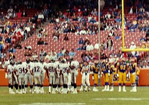 Atlanta Falcons at Los Angeles Rams 1991-12-08 - 01 (Rams-Falcons crop)