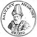 Baltacı Mehmet Pasha from William Hogarth (1697-1764) illustration Bataille du Prout