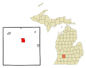 Location of Hastings, Michigan