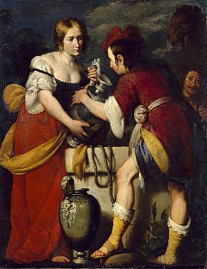Bernardo Strozzi - Rebecca and Eliezer at the Well