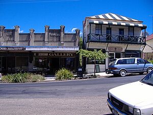 Buildings on main street of cobargo