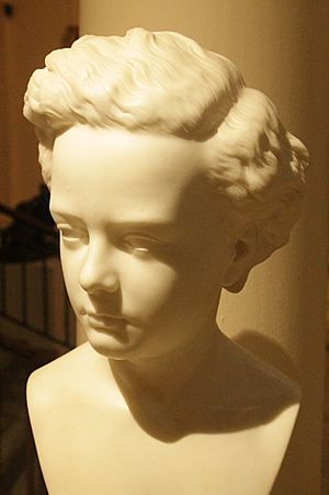 Bust of an unknown child by Mary Grant 1874, Perth Museum