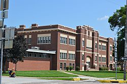 Canton High School, Missouri, facade from north
