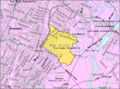 Census Bureau map of North Arlington, New Jersey