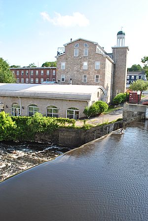 Centennial dam with Stone Mill Condos