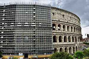 Colosseum under renovation in Rome, Italy (Ank Kumar) 03