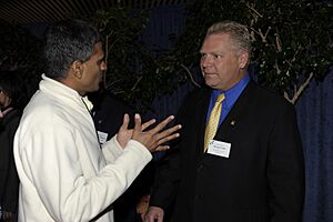 Councillor Doug Ford at levee 2011