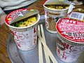 Cup noodles by hirotomo at Mount Fuji