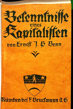 Ernest Benn Bekenntnisse 1926 cover