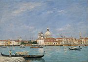 Eugène Louis Boudin - Venice, Santa Maria della Salute from San Giorgio - Google Art Project